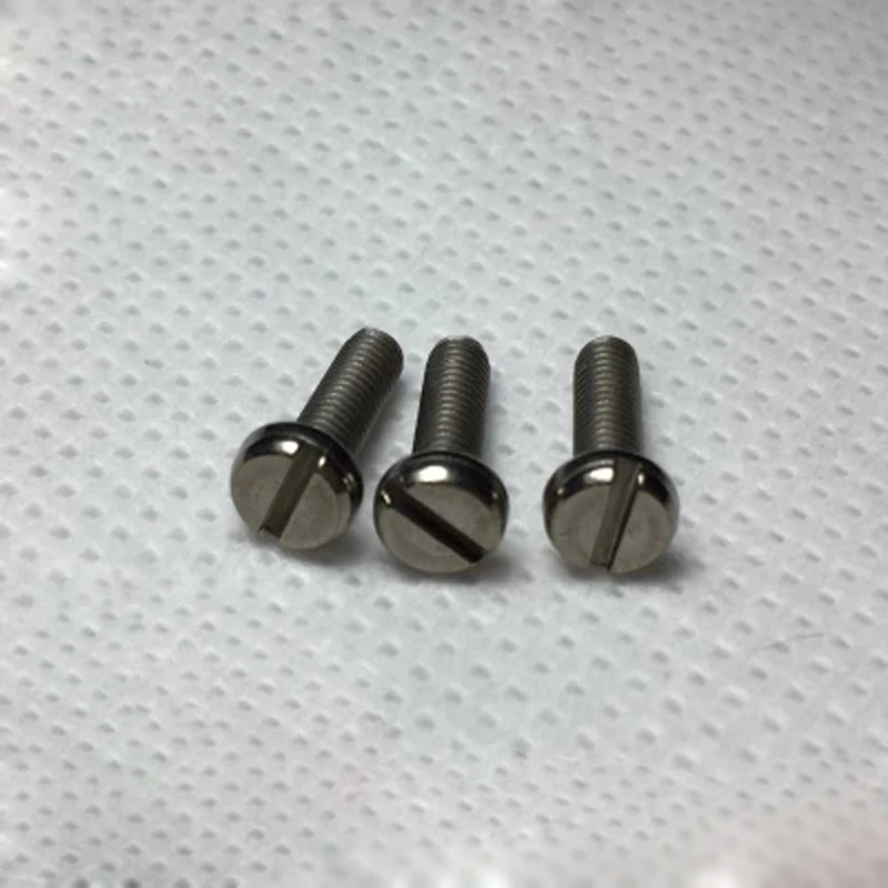 M2-Slotted-Screws-Titanium-Cylindrical-head-Bolts-DIN84-Slot-Pure-Titanium-Screw-GR2-TA2-Length-3mm (1)