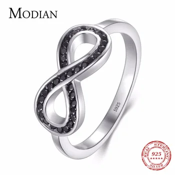 Modian 2019 Fashion Mobius Jewelry 100% 925 Sterling Silver Black Cubic Zirconia Ring Brand Women Anniversary Party Luxury Gift
Modian 2019 Fashion Mobius Jewelry 100% 925 Sterling Silver Black Cubic Zirconia Ring Brand Women Anniversary Party Luxury Gift