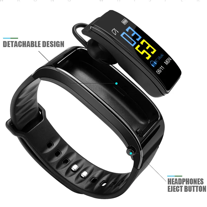 Фото Bluetooth Смарт часы для мужчин шагомер цифровой спортивный браслет - купить