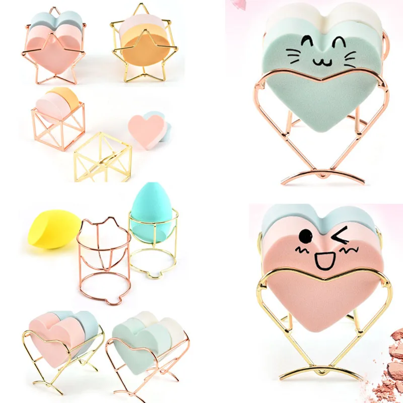 Empty Makeup Sponge Holders Cosmetic Puff Display Stand Heart shaped Gourd Shape Sponge Egg Drying Holder Bracket Makeup Support
Empty Makeup Sponge Holders Cosmetic Puff Display Stand Heart shaped Gourd Shape Sponge Egg Drying Holder Bracket Makeup Support