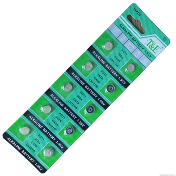 New T&E brand 10X AG11 LR721 362 SR721SW alkaline battery
New T&E brand 10X AG11 LR721 362 SR721SW alkaline battery