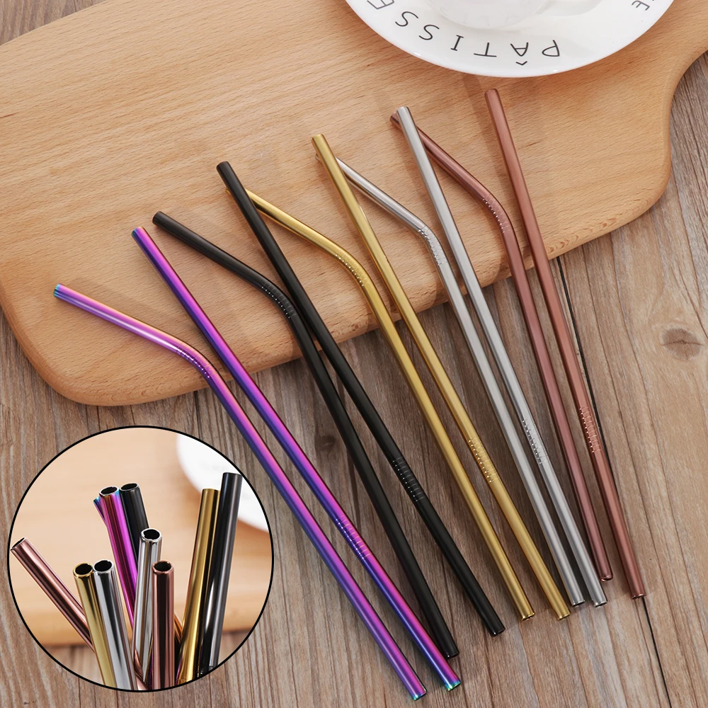 Whosale 4PCS/Pack Colorful Stainless Steel Drinking Straws Straight and Bent Reusable Filter With Brush DIY Tea Coffee Tools
Whosale 4PCS/Pack Colorful Stainless Steel Drinking Straws Straight and Bent Reusable Filter With Brush DIY Tea Coffee Tools