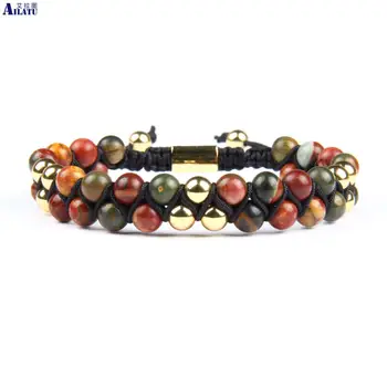 Ailatu Double Beaded Picasso Bracelets with 6mm Natural Stone Couples Jewelry Top Quality
Ailatu Double Beaded Picasso Bracelets with 6mm Natural Stone Couples Jewelry Top Quality