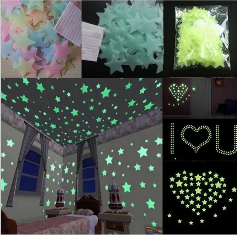 50pcs 3D Luminous Stars Wall Stickers Fluorescent Wall Stickers For Kids Baby Room Bedroom Ceiling Home Decor
50pcs 3D Luminous Stars Wall Stickers Fluorescent Wall Stickers For Kids Baby Room Bedroom Ceiling Home Decor