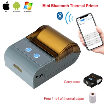 Portable 58mm Thermal Bluetooth Printer Bluetooth Receipt Printer bluetooth USB / serial port for Windows Android POS Printer
Portable 58mm Thermal Bluetooth Printer Bluetooth Receipt Printer bluetooth USB / serial port for Windows Android POS Printer