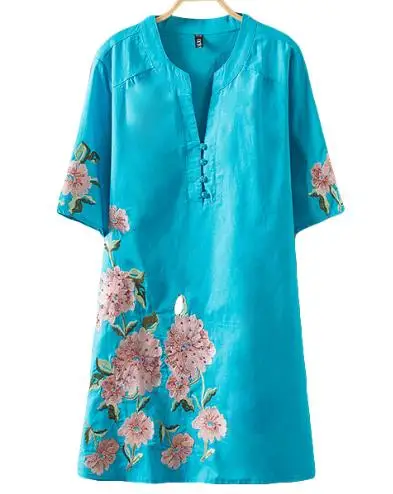 Sell Brand Wonderful Floral Embroidery Folk Blouse Cotton Linen Wide Cut Heyley Shirts For Women Best Price Quality
Sell Brand Wonderful Floral Embroidery Folk Blouse Cotton Linen Wide Cut Heyley Shirts For Women Best Price Quality