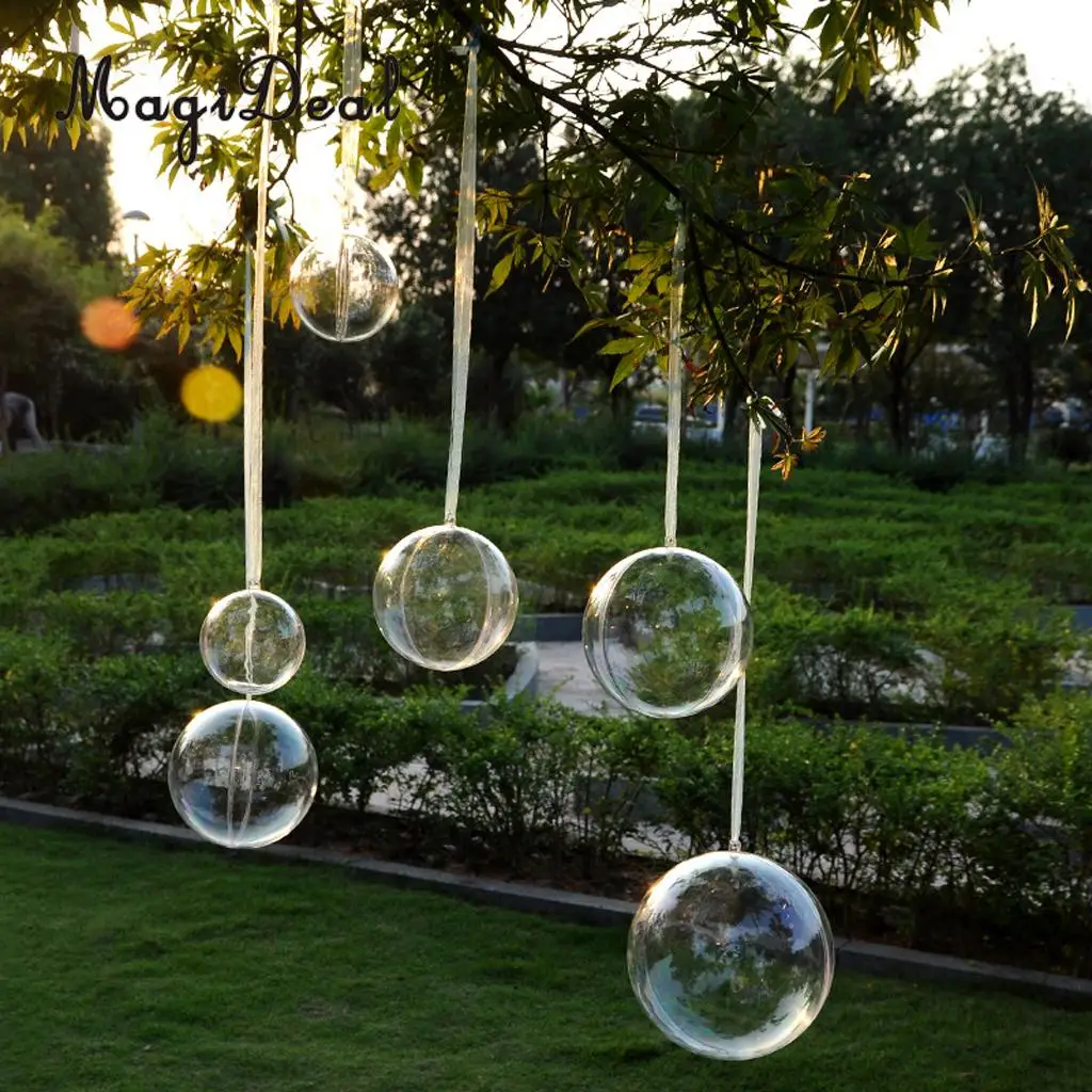 MagiDeal High Quality 10Pcs/Lot Clear Plastic Ball DIY Christmas Tree Hanging Bauble Craft 40mm for Festival Wedding Decoration
MagiDeal High Quality 10Pcs/Lot Clear Plastic Ball DIY Christmas Tree Hanging Bauble Craft 40mm for Festival Wedding Decoration