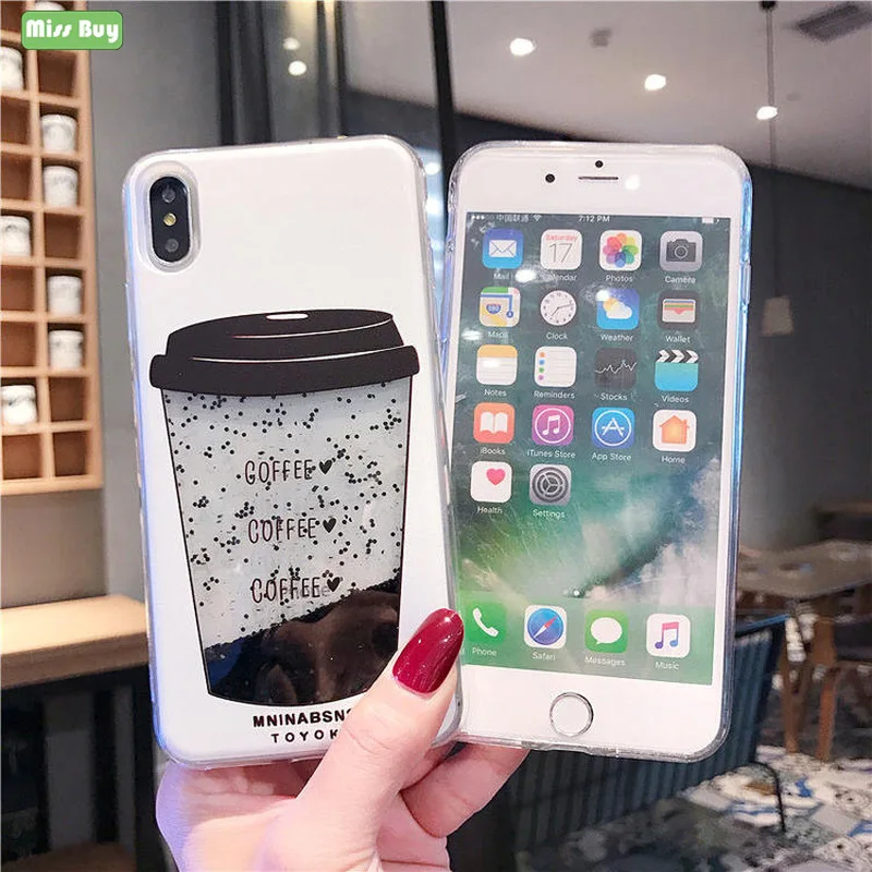 Coffee Cup Glitter Liquid Sand Quicksand Case For iPhone X XS Max XR Coque Shockproof Back Cover For iPhone 6 6S 7 8 Plus Fundas
Coffee Cup Glitter Liquid Sand Quicksand Case For iPhone X XS Max XR Coque Shockproof Back Cover For iPhone 6 6S 7 8 Plus Fundas