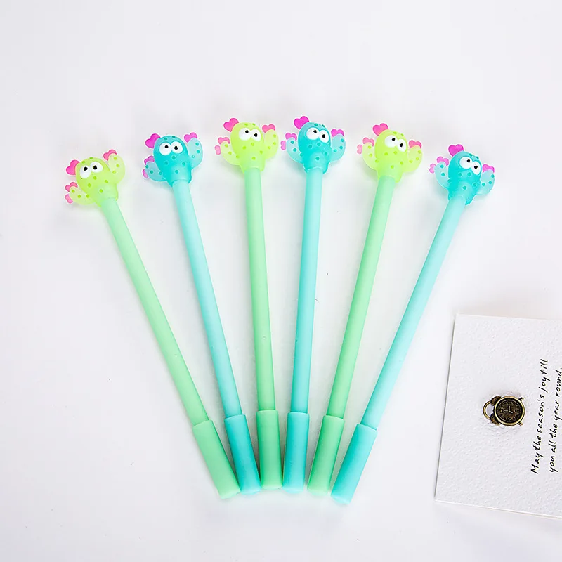 4 pcs/lot Kawaii Cactus shaped gel pens for writing Cute 0.38mm black ink pen stationery school office supplies escolar canetas
4 pcs/lot Kawaii Cactus shaped gel pens for writing Cute 0.38mm black ink pen stationery school office supplies escolar canetas