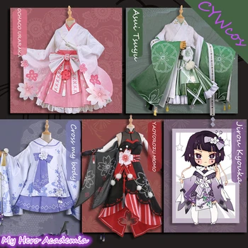 My Hero Academia OCHACO URARAKA Asui Tsuyu YAOYOROZU MOMO Himiko Toga Jirou Kyouka Cosplay Costume Flower Festival Kimono
My Hero Academia OCHACO URARAKA Asui Tsuyu YAOYOROZU MOMO Himiko Toga Jirou Kyouka Cosplay Costume Flower Festival Kimono