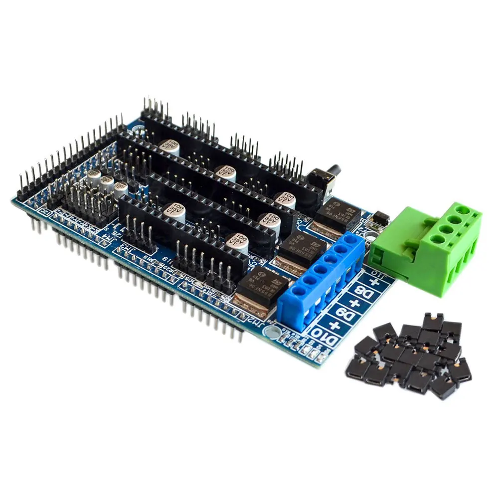 Easy To Use 3D Printer Parts Expansion Board Professional Durable For Ramps 1.5 Controller Board With Heatsink Replacement
Easy To Use 3D Printer Parts Expansion Board Professional Durable For Ramps 1.5 Controller Board With Heatsink Replacement