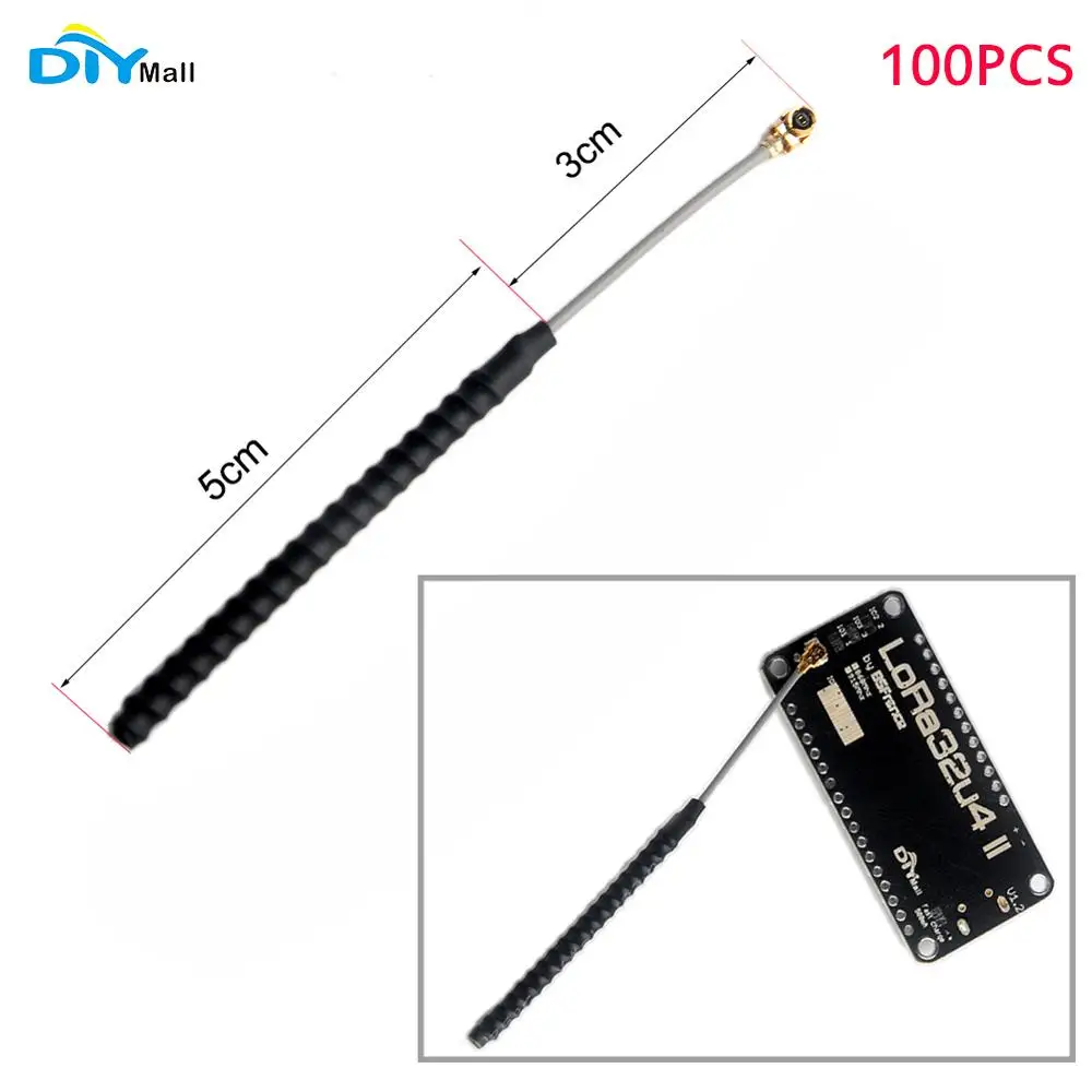 100pcs/lot 868MHz 915MHz GSM IPX IPEX 1.13 UF.L Antenna Built-in 2DBi 8CM for Lora32U4 II Lora Development Board DIYmall
100pcs/lot 868MHz 915MHz GSM IPX IPEX 1.13 UF.L Antenna Built-in 2DBi 8CM for Lora32U4 II Lora Development Board DIYmall
