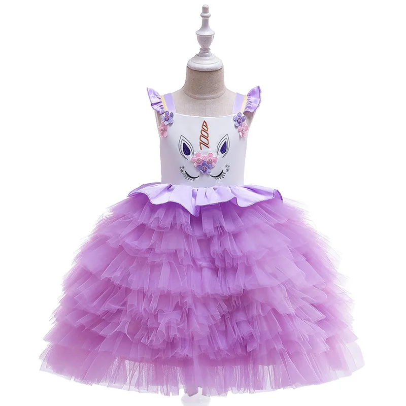 European Style Unicorn Dress Princess Kids Girls Lace Mesh Dress Party Costumes Dresses Summer Outfits Clothing for 4 6 8 Years
European Style Unicorn Dress Princess Kids Girls Lace Mesh Dress Party Costumes Dresses Summer Outfits Clothing for 4 6 8 Years