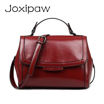Retro Solid Women Handbag High Quality Oil Wax Pu Leather Vintage Totes Doctor Bag Fashion European Style Female Shoulder Bags
Retro Solid Women Handbag High Quality Oil Wax Pu Leather Vintage Totes Doctor Bag Fashion European Style Female Shoulder Bags