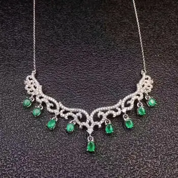 Emerald necklace pendant Free shipping Natural real emerald 925 sterling silver gemstone For men women
Emerald necklace pendant Free shipping Natural real emerald 925 sterling silver gemstone For men women