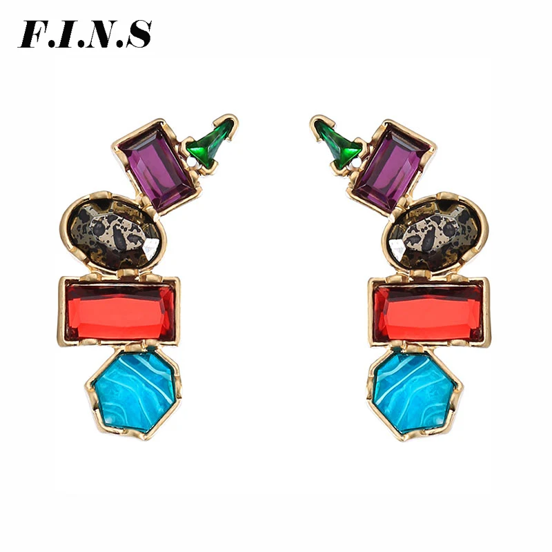 F.I.N.S Women Geometric Statement Earrings 3 Colors Resin Big Stud Earrings Fashion Jewelry Women's Decorations Accessories
F.I.N.S Women Geometric Statement Earrings 3 Colors Resin Big Stud Earrings Fashion Jewelry Women's Decorations Accessories