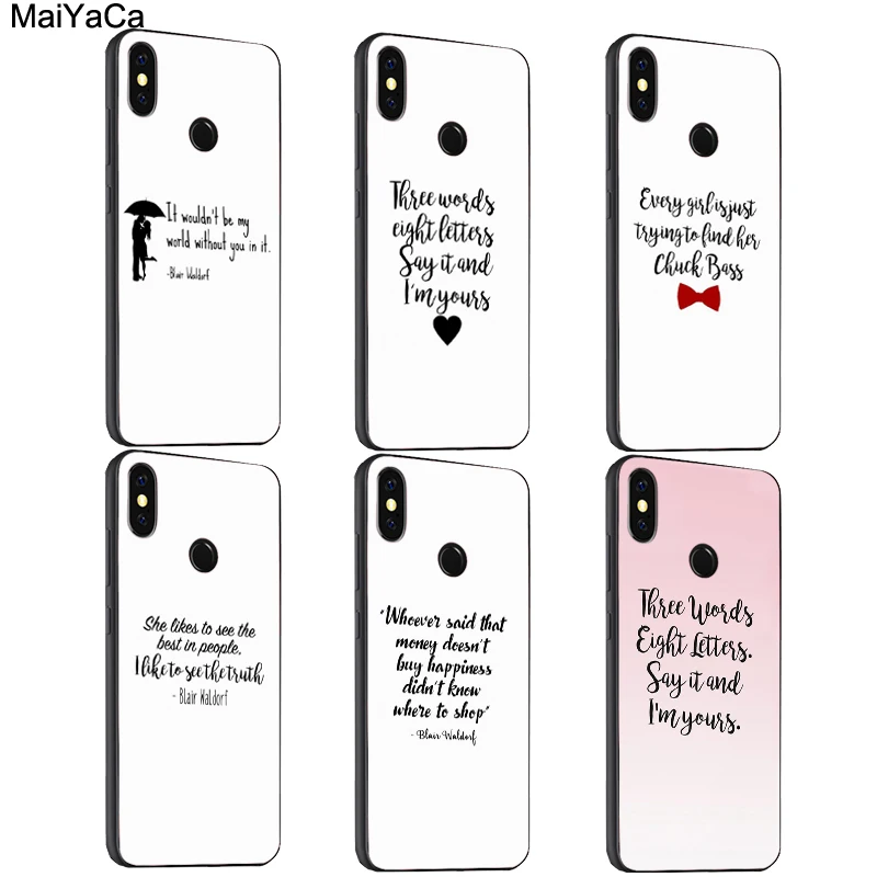 MaiYaCa Gossip Girl Blair Waldorf Quote Case For Xiaomi Redmi S2 6 6A 6pro 4X Note 5 Pro 5A 7 Mi 8 9 6X A2 Mix 2s Max 2 3 F1
MaiYaCa Gossip Girl Blair Waldorf Quote Case For Xiaomi Redmi S2 6 6A 6pro 4X Note 5 Pro 5A 7 Mi 8 9 6X A2 Mix 2s Max 2 3 F1