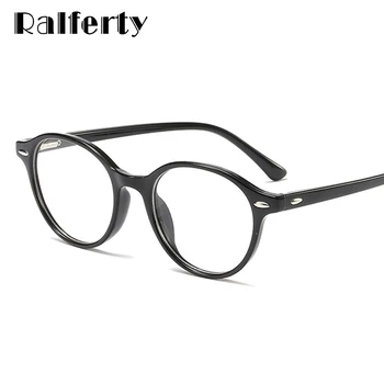 

Ralferty 2019 Retro Round Glasses Frame Women Clear Eyewear Rivet Decorated Spring Temple Eyeglasses Frames Optic Myopia F95181