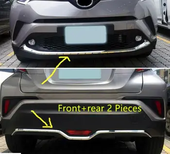 ABS Chrome Front & Rear Bumper Lip Cover Trims 2PC For Toyota C-HR C HR 2016 2017 car accessories
ABS Chrome Front & Rear Bumper Lip Cover Trims 2PC For Toyota C-HR C HR 2016 2017 car accessories