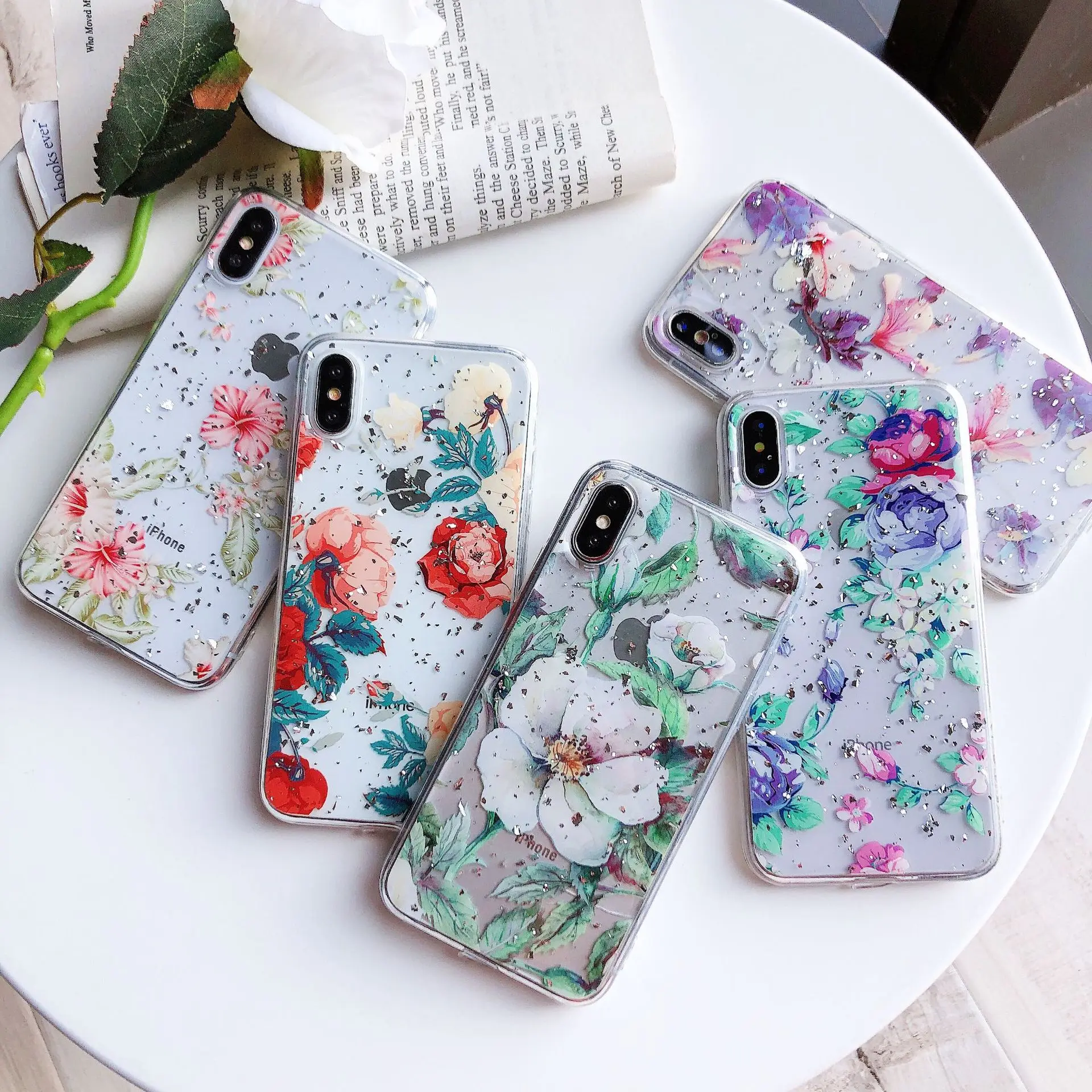 S8 S9 S10 Plus Gold Foil Flower Clear Phone Case For Samsung S10 lite S10e Soft TPU Cover Note 8 Note 9 Glitter Case Coque Funda
S8 S9 S10 Plus Gold Foil Flower Clear Phone Case For Samsung S10 lite S10e Soft TPU Cover Note 8 Note 9 Glitter Case Coque Funda