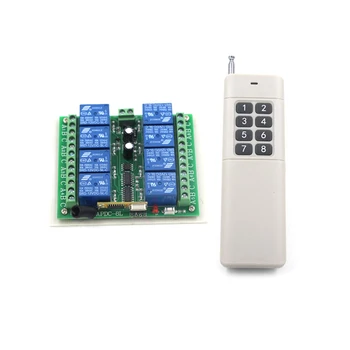 DC 12V 8CH Relay Receiver Transmitter RF Remote Control Switch Wireless Controller 315/433 Long Range Remote Switch SKU: 5262
DC 12V 8CH Relay Receiver Transmitter RF Remote Control Switch Wireless Controller 315/433 Long Range Remote Switch SKU: 5262