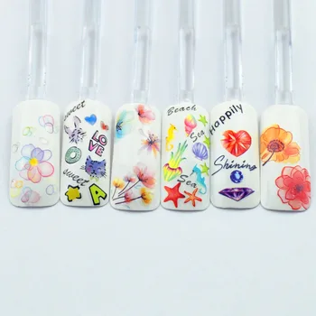 6 sheets mixed design Nails Art decorations Stickers Harajuku Elements Colorful Nail Sticker Manicure tools Decals
6 sheets mixed design Nails Art decorations Stickers Harajuku Elements Colorful Nail Sticker Manicure tools Decals