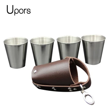 UPORS 4Pcs 70ml Hip Flask With PU Leather bag Portable Stainless Steel Mini Pocket Flask 2.4OZ Thicken Whisky Flagon Alcohol Cup
UPORS 4Pcs 70ml Hip Flask With PU Leather bag Portable Stainless Steel Mini Pocket Flask 2.4OZ Thicken Whisky Flagon Alcohol Cup