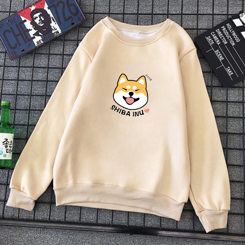 Winter Womens Harajuku Kawaii Shiba Inu Pattern Print Sweatshirt Casual O-neck Clothes Kpop Cotton Pullover Sweatwear 16 Colors
Winter Womens Harajuku Kawaii Shiba Inu Pattern Print Sweatshirt Casual O-neck Clothes Kpop Cotton Pullover Sweatwear 16 Colors