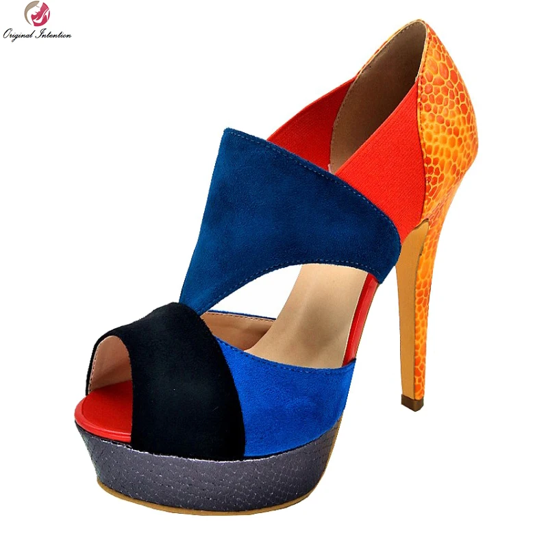 Original Intention Fashion Women Sandals Platform Open Toe Thin Heel Sandals Nice Multi Colors Shoes Woman Plus US Size 4-10.5
Original Intention Fashion Women Sandals Platform Open Toe Thin Heel Sandals Nice Multi Colors Shoes Woman Plus US Size 4-10.5