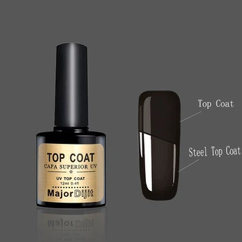 New Major Dijit Steel Top Coat 12ml Nail Art Gel Polish DIY Tips Soak off Base Foundation No Sticky Layer Non-cleansing Topcoat
New Major Dijit Steel Top Coat 12ml Nail Art Gel Polish DIY Tips Soak off Base Foundation No Sticky Layer Non-cleansing Topcoat