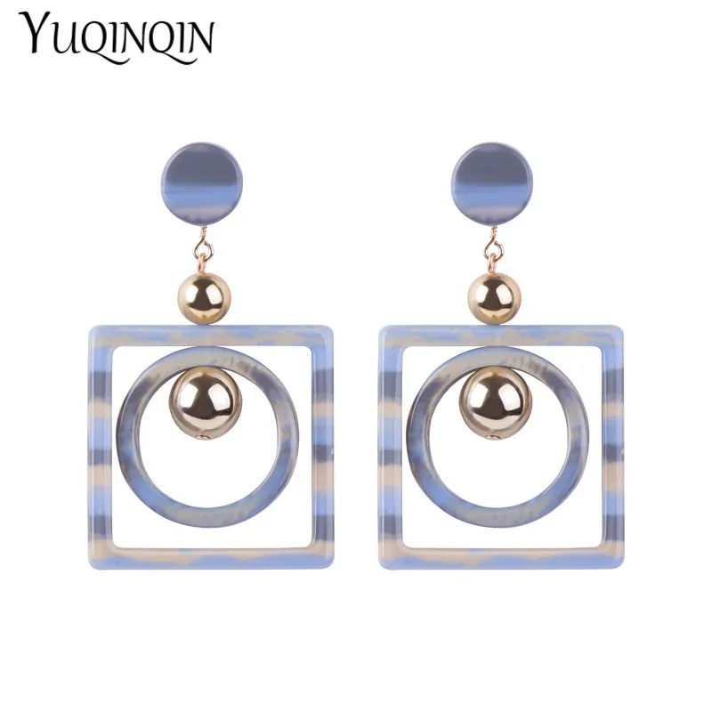 Trendy Acetic Acid Acrylic Dangle Long Big Earings for Women Geometric Metal Ball Acetate Earring Girl Fashion Jewelry Brincos
Trendy Acetic Acid Acrylic Dangle Long Big Earings for Women Geometric Metal Ball Acetate Earring Girl Fashion Jewelry Brincos