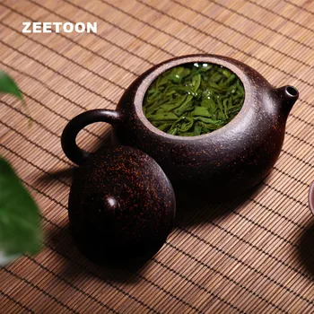 220cc Yixing Teapot Authentic Purple Clay Bian Xi Shi Pot Master Handmade Chinese Health Kung Fu Tea Set Zisha Black Gold Sand
220cc Yixing Teapot Authentic Purple Clay Bian Xi Shi Pot Master Handmade Chinese Health Kung Fu Tea Set Zisha Black Gold Sand