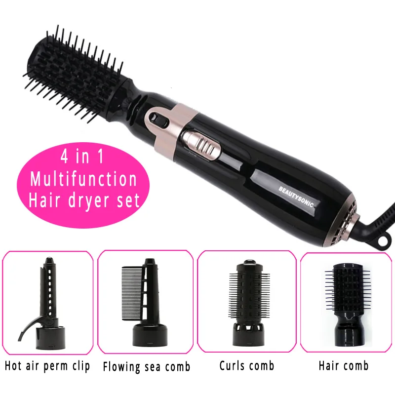 CHJ Hair Dryer Brush 4 In 1 Professional Hair Styling Tools Multifunctional Hair Curler Curling Iron Electric Ionic Comb
CHJ Hair Dryer Brush 4 In 1 Professional Hair Styling Tools Multifunctional Hair Curler Curling Iron Electric Ionic Comb