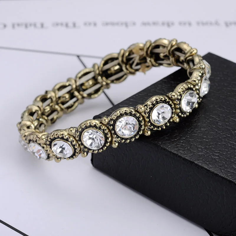 Gray Crystal Rhinestone Elastic Bracelet Unisex Stretch Wrist Bangle Fashion Jewelry Vintage Accessory Gift 2016
Gray Crystal Rhinestone Elastic Bracelet Unisex Stretch Wrist Bangle Fashion Jewelry Vintage Accessory Gift 2016