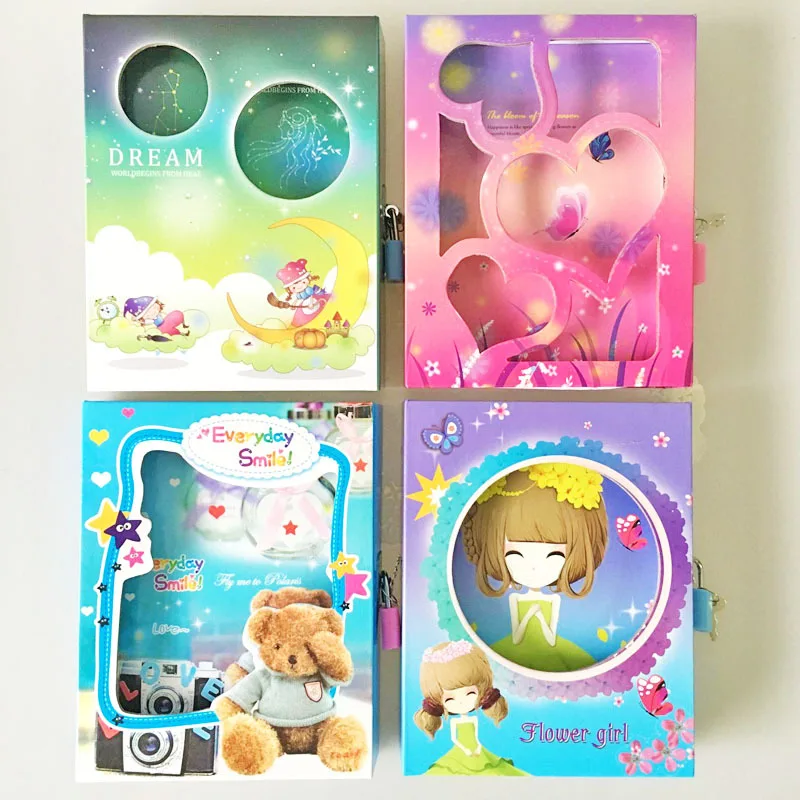 Student stationery, cartoon box with lock hard copy notes diary book Yiwu stationery wholesale
Student stationery, cartoon box with lock hard copy notes diary book Yiwu stationery wholesale