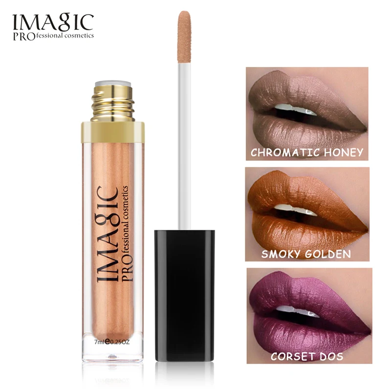 IMAGIC Matte Metallic Lipstick Waterproof Makeup Metallic Lip Gloss Liquid Lip Stick Long Lastin Sexy Cosmetics Velet Lip
IMAGIC Matte Metallic Lipstick Waterproof Makeup Metallic Lip Gloss Liquid Lip Stick Long Lastin Sexy Cosmetics Velet Lip