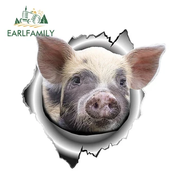 EARLFAMILY 13cm x 12.6cm Funny Pet Pig Vinyl Sticker Torn Metal Decal Reflective Animal Car Stickers Waterproof 3D Car Styling
EARLFAMILY 13cm x 12.6cm Funny Pet Pig Vinyl Sticker Torn Metal Decal Reflective Animal Car Stickers Waterproof 3D Car Styling