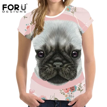 FORUDESIGNS 3D Animal Flower Dog Pattern Woman Short Sleeve T Shirts Casual Breathable Female Tshirts Brand Clothes Tee Shirts
FORUDESIGNS 3D Animal Flower Dog Pattern Woman Short Sleeve T Shirts Casual Breathable Female Tshirts Brand Clothes Tee Shirts