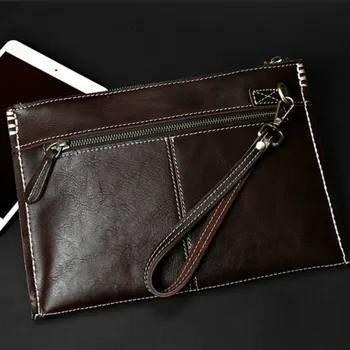 New Manual Genuine Leather Men's Handbag Women Clutch Retro Fashion Ultra-thin Folder Purse
New Manual Genuine Leather Men's Handbag Women Clutch Retro Fashion Ultra-thin Folder Purse