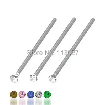 (Min. order $10) Body Jewelry Surgical Steel 20 Gauge CZ Gem Professional U Bend Nose Pin 0.8*16*2mm
(Min. order $10) Body Jewelry Surgical Steel 20 Gauge CZ Gem Professional U Bend Nose Pin 0.8*16*2mm