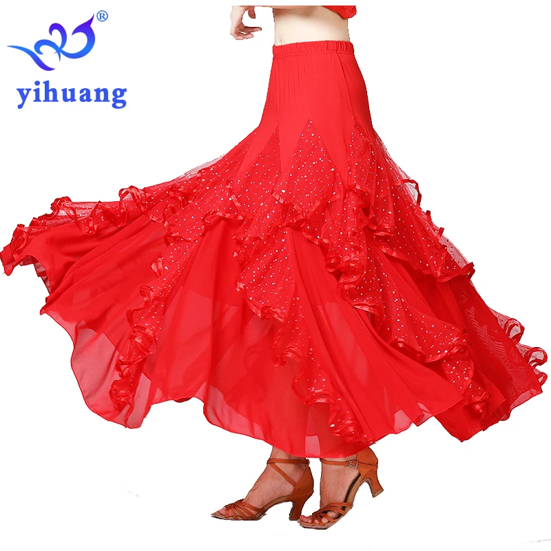 2019 New Waltz Dancing Skirt Long Ballroom Dancewear Skirt Performance Modern Standard Foxtrot Quickstep Dance Skirt Competition
2019 New Waltz Dancing Skirt Long Ballroom Dancewear Skirt Performance Modern Standard Foxtrot Quickstep Dance Skirt Competition