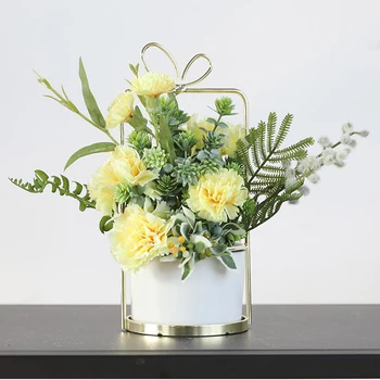 Nordic Modern Ceramic Vase+Artificial Flower Figurine Home Metal Fake Flower Pot Wedding Gift Plant Crafts Party Decoration Art
Nordic Modern Ceramic Vase+Artificial Flower Figurine Home Metal Fake Flower Pot Wedding Gift Plant Crafts Party Decoration Art