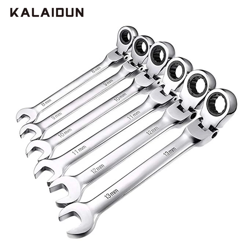 KALAIDUN Wrench Handle Spanners 8-15mm Activity Dual Purpose Ratchet Wrench Shaking Head Gear 180 Degree Plum Blossom Opening
KALAIDUN Wrench Handle Spanners 8-15mm Activity Dual Purpose Ratchet Wrench Shaking Head Gear 180 Degree Plum Blossom Opening