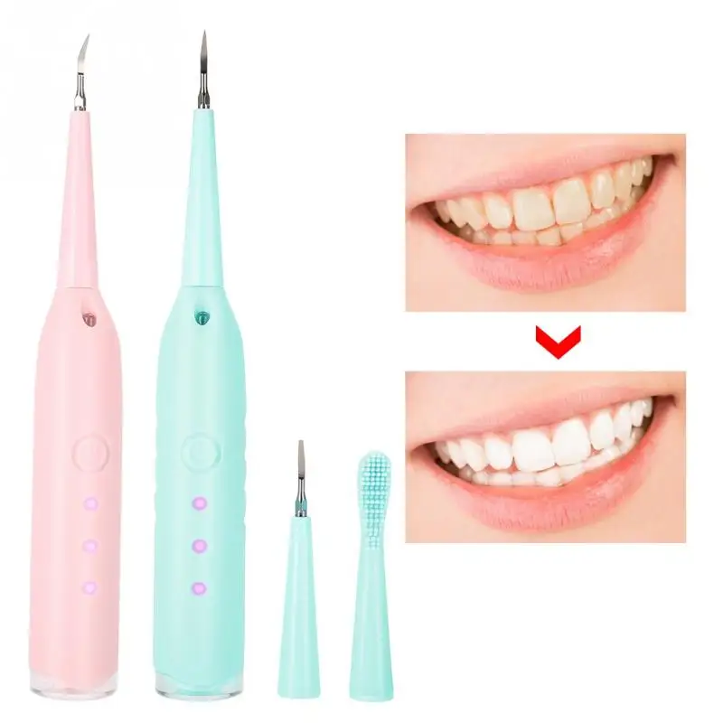 Portable Electric Sonic Dental Scaler Tooth Calculus Plaque Remover Stains Scraper Matte Head + Toothbrush Head Health White
Portable Electric Sonic Dental Scaler Tooth Calculus Plaque Remover Stains Scraper Matte Head + Toothbrush Head Health White