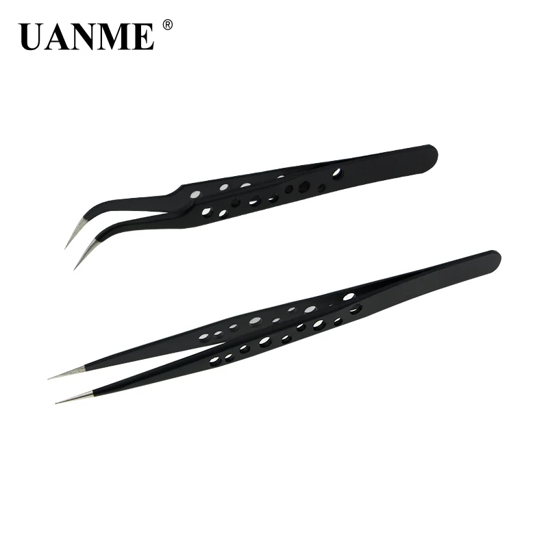 UANME Stainless Steel Anti-static Tweezers Tools ESD Precision Curved Straight Tip Forceps
UANME Stainless Steel Anti-static Tweezers Tools ESD Precision Curved Straight Tip Forceps