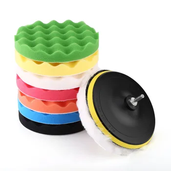 10 in 1 Set Car Polishing Buffing Pad Kit 7" Polishing Buffing Waxing Pad Kit Tool For Car Polisher Buffer With Drill Adapter
10 in 1 Set Car Polishing Buffing Pad Kit 7" Polishing Buffing Waxing Pad Kit Tool For Car Polisher Buffer With Drill Adapter