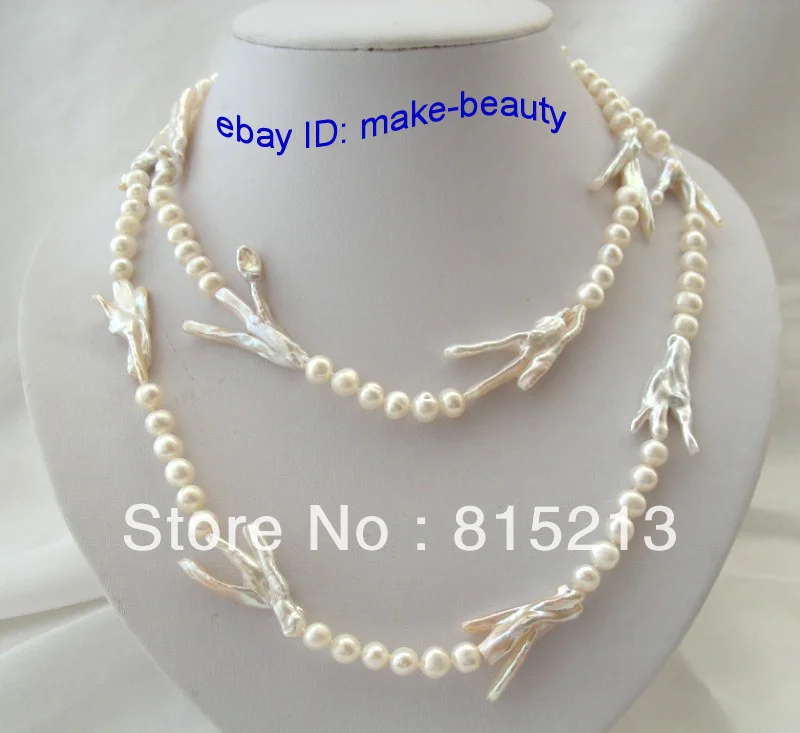 FREE SHIPPING>>>@@ > N1201 GREAT long 36" big 35mm baroque white freshwater cultured pearls necklace
FREE SHIPPING>>>@@ > N1201 GREAT long 36" big 35mm baroque white freshwater cultured pearls necklace
