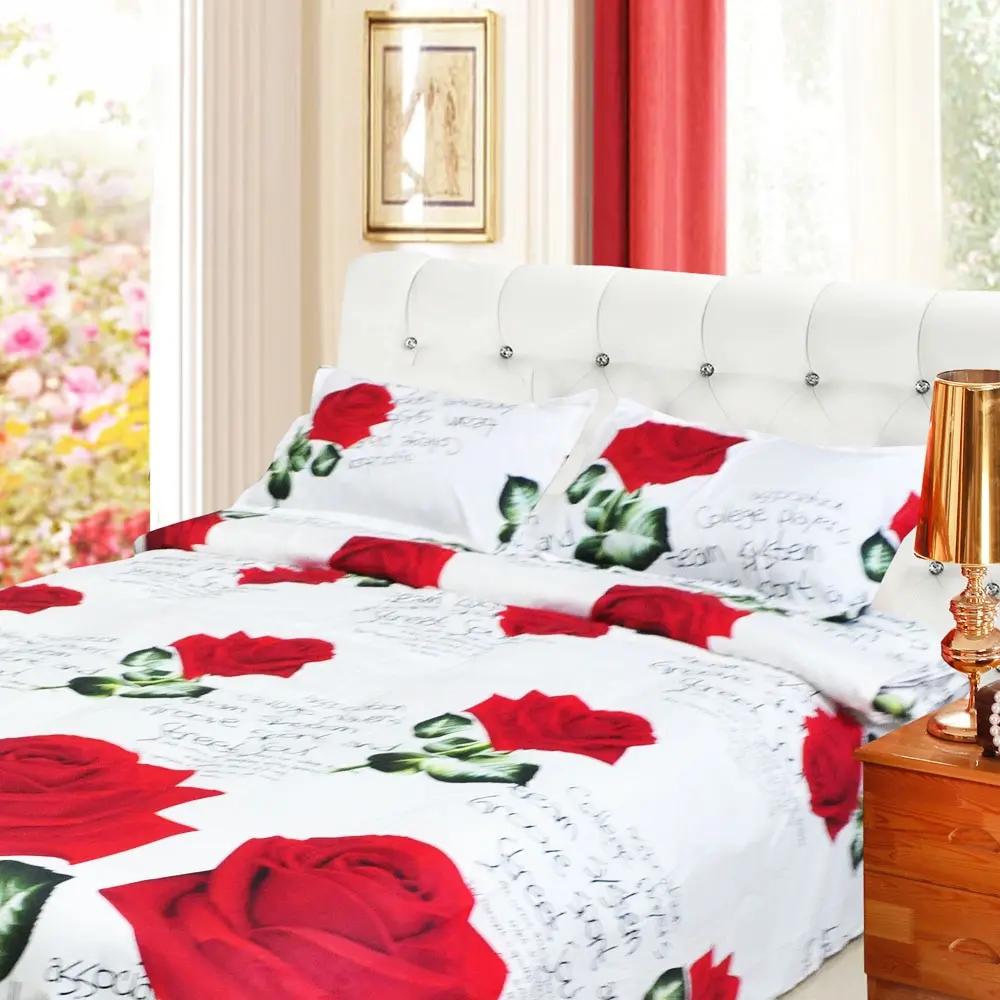 Hot 4pcs 3D Printed Bedding Set Bedclothes Red Rose in Full Bloom Queen Size Duvet Cover+Bed Sheet+2 Pillowcases 
Hot 4pcs 3D Printed Bedding Set Bedclothes Red Rose in Full Bloom Queen Size Duvet Cover+Bed Sheet+2 Pillowcases