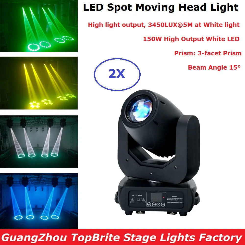Professional 150W LED Moving Head Spot Light DMX 512 Controller Dj Stage Lighting Effect Party Light Christmas Light Projector
Professional 150W LED Moving Head Spot Light DMX 512 Controller Dj Stage Lighting Effect Party Light Christmas Light Projector