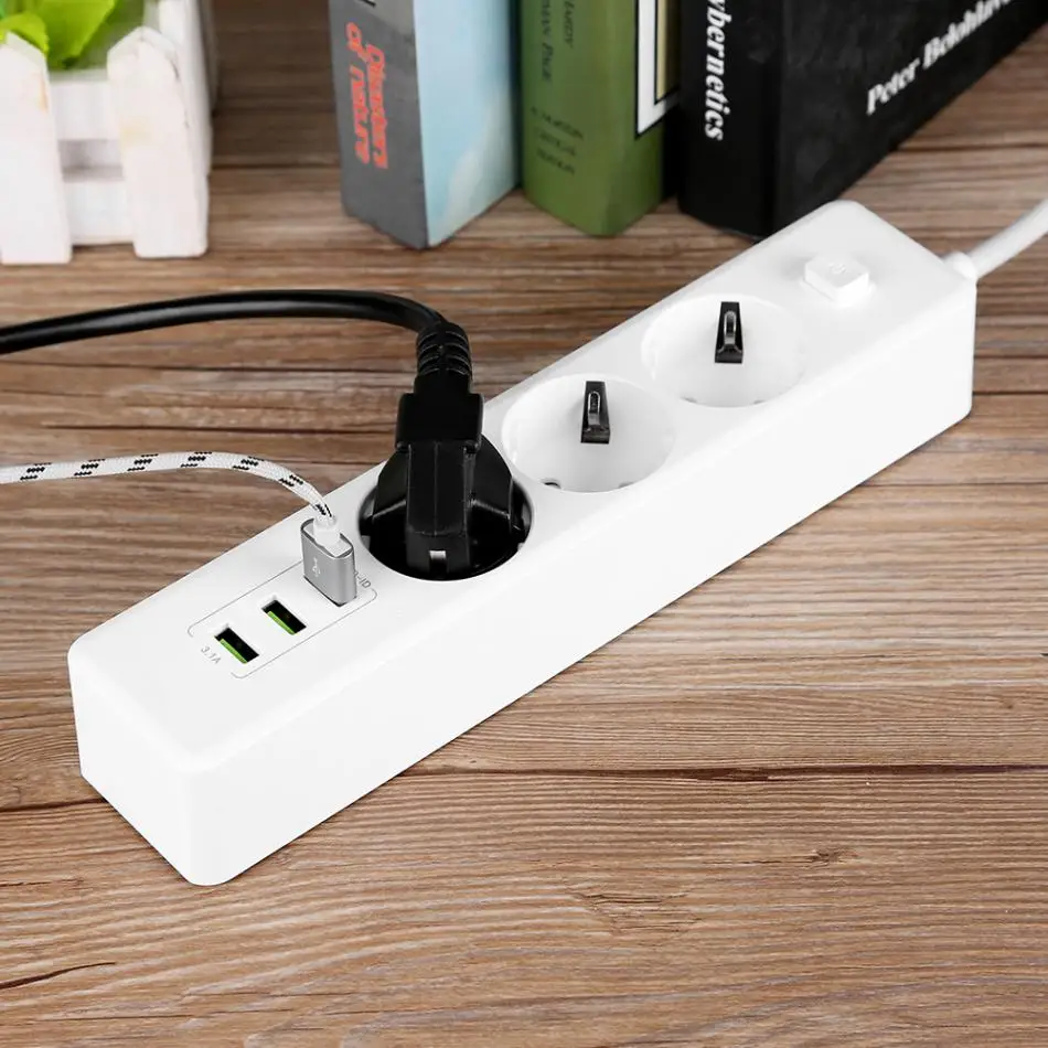 EU Plug USB Power Strip Smart USB Wall Socket Power Strip 3Port 3 Outlet Power Socket Extension Patch Board for home stopcontact
EU Plug USB Power Strip Smart USB Wall Socket Power Strip 3Port 3 Outlet Power Socket Extension Patch Board for home stopcontact